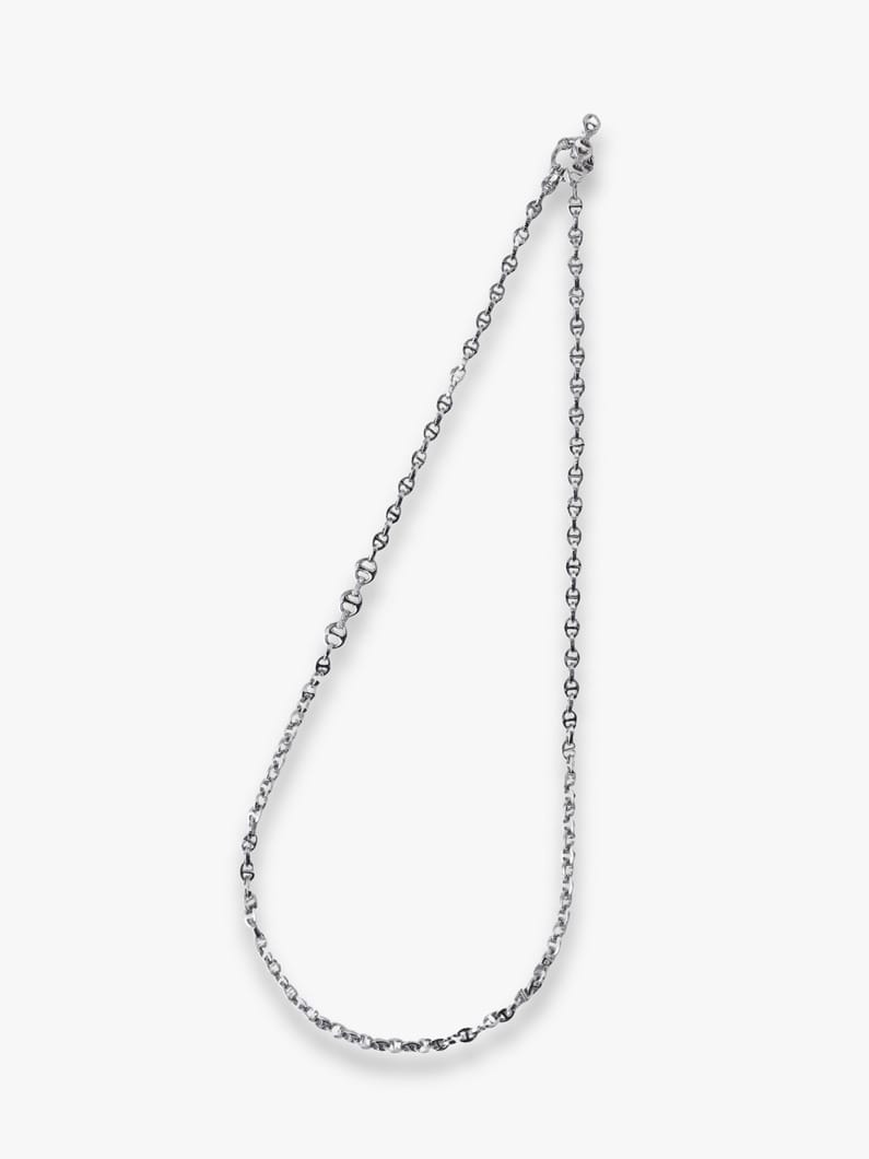 オープンリンク ホワイトゴールド ネックレス（3mm/22inch） 詳細画像 white gold 1