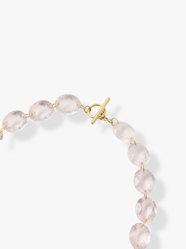 Salome Necklace (rose quartz) 詳細画像 gold 4