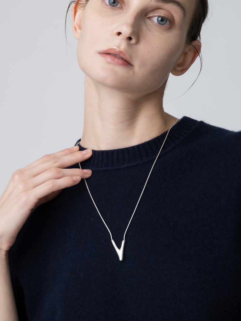 ショート V ネックレス 詳細画像 silver 2