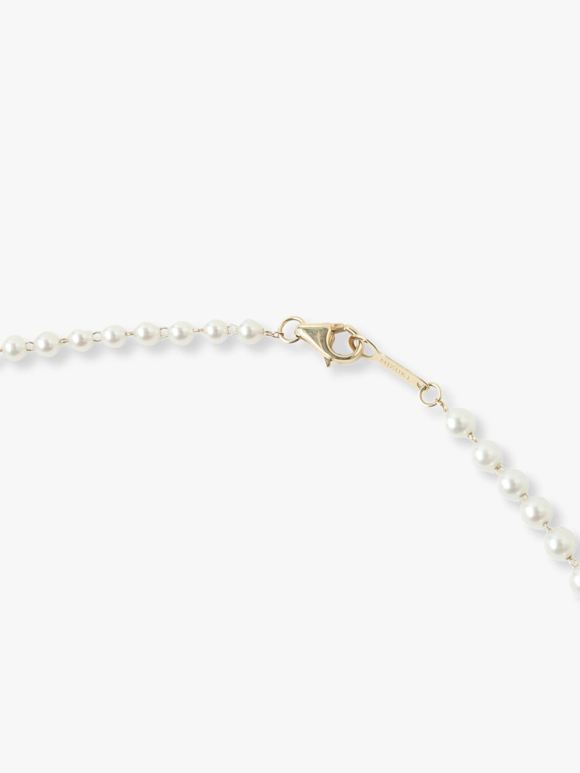 Long Asymmetrical Cascading Akoya Pearl Necklace｜MIZUKI(ミズキ