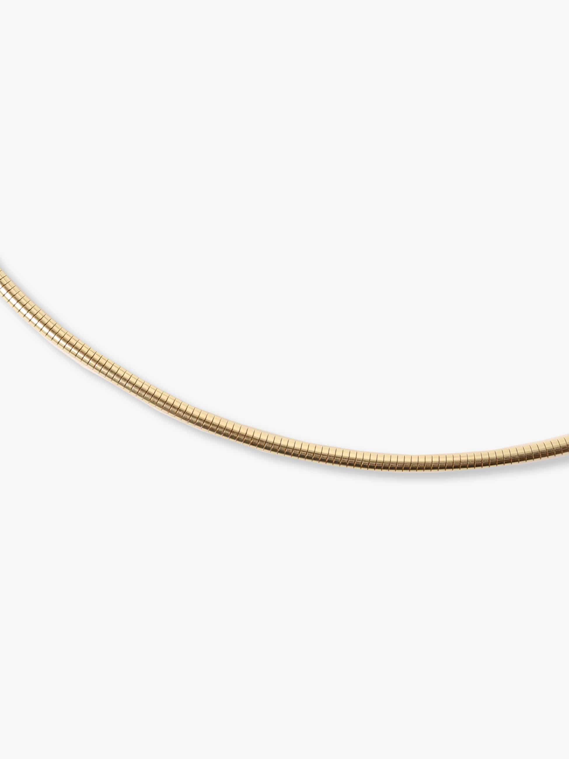 Silky Snake Chain Necklace (16inch) 詳細画像 yellow gold 1