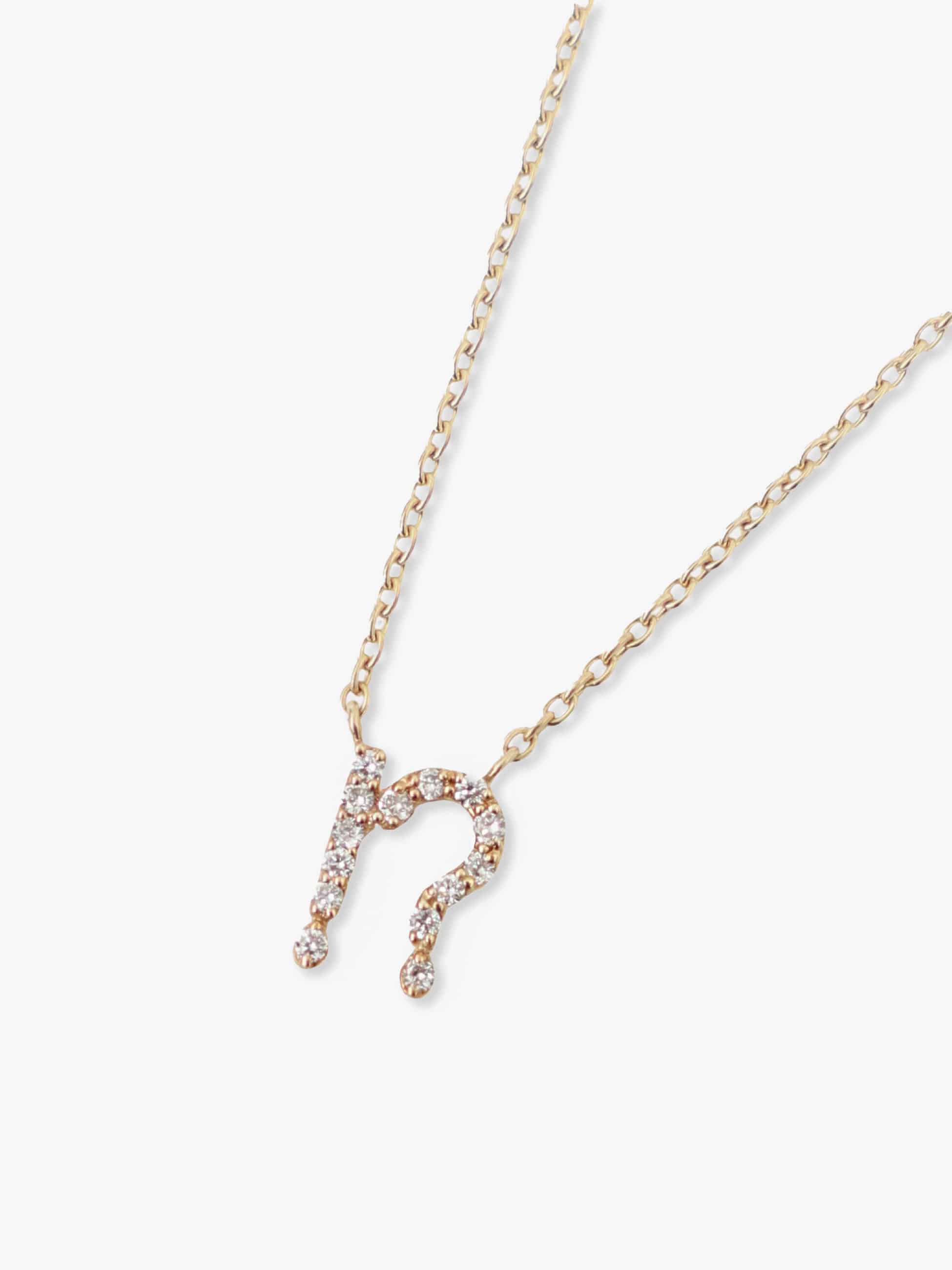 Exclamation Motif Diamond Necklace (Pre-order)｜sans suns(サンズ