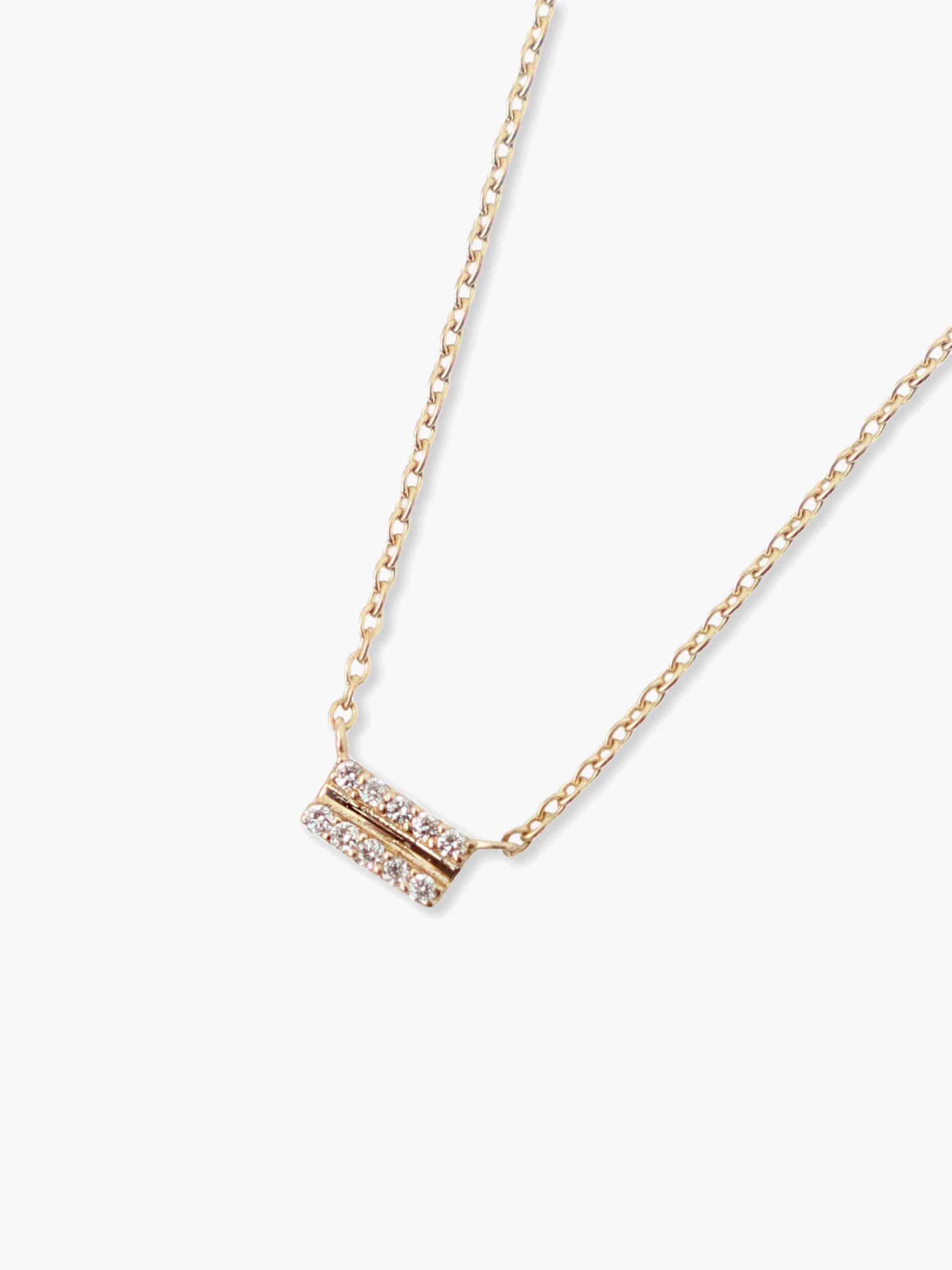 Equal Motif Diamond Necklace (Pre-order)｜sans suns(サンズ サンズ