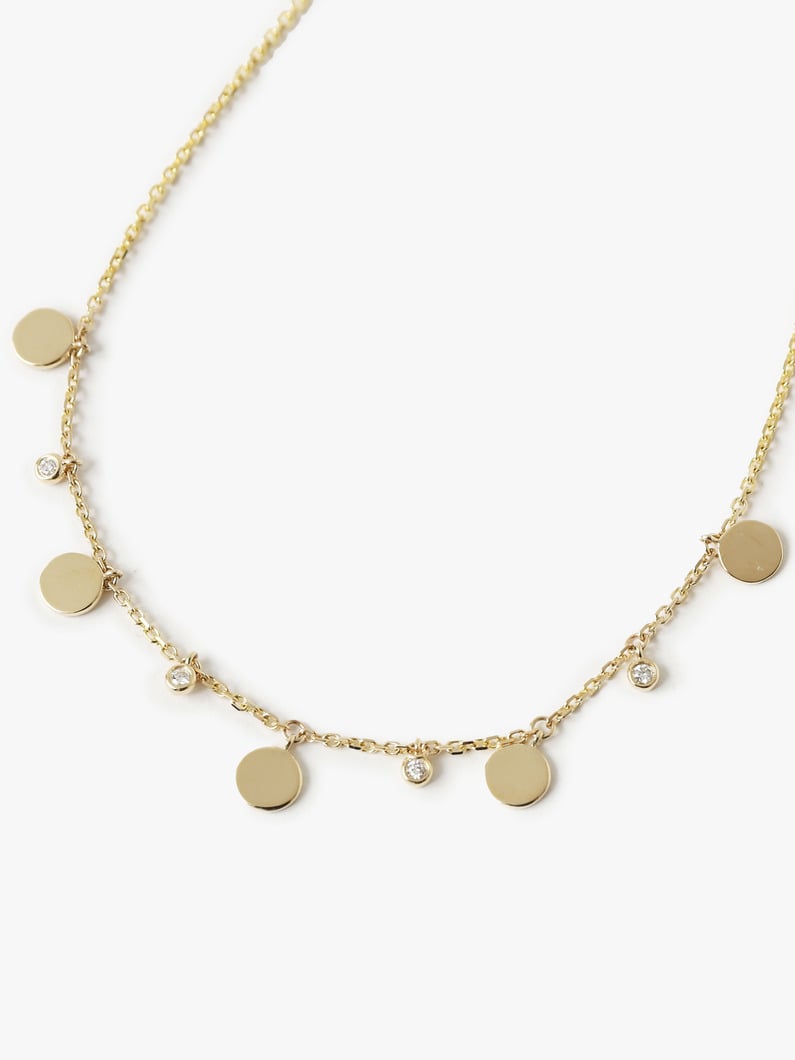 Dangling Circle Necklace 詳細画像 yellow gold 1