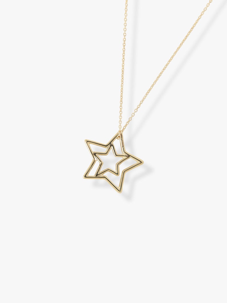 Star Enamel Red and White Dotted Necklace | ネックレス 詳細画像 gold 1