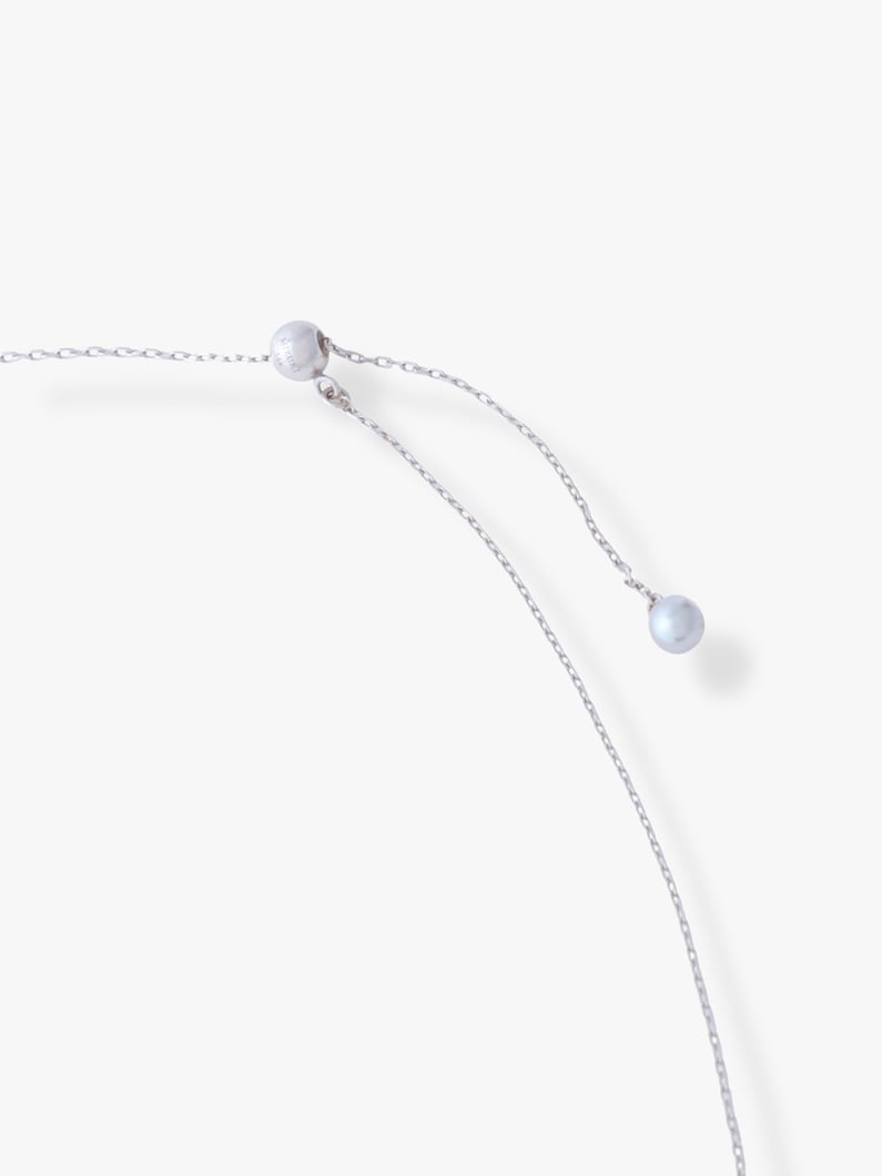 Adjustable Three Gray Akoya Pearl Slinder Necklace (white gold) 詳細画像 other 2