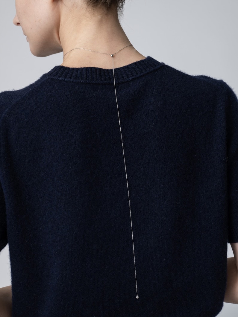 スリー アコヤグレーパール スライダー ネックレス（ホワイトゴールド） 詳細画像 other 5