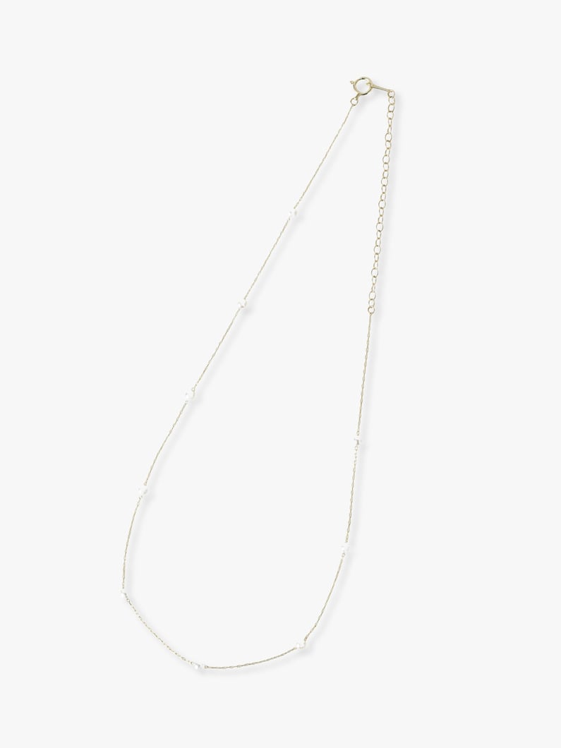 Akoya Pearl Adjustable Chain Necklace | ネックレス 詳細画像 yellow gold 1