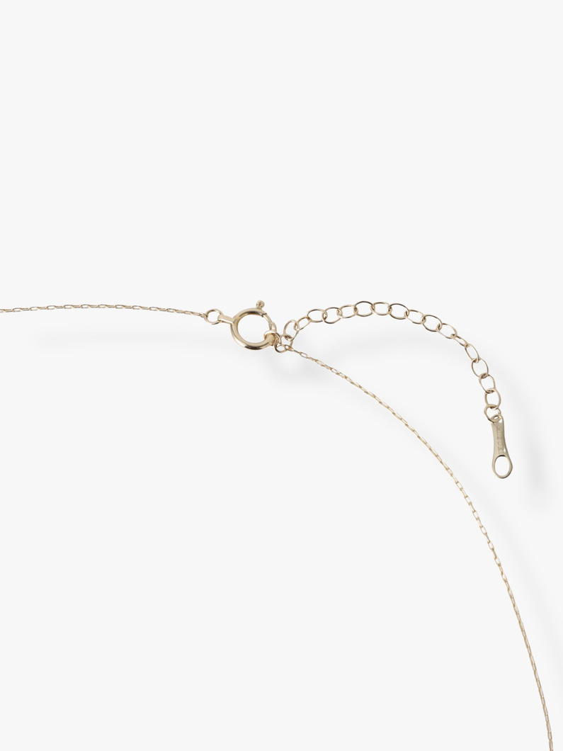 ダイヤモンド トップ アコヤパール ネックレス 詳細画像 yellow gold 2