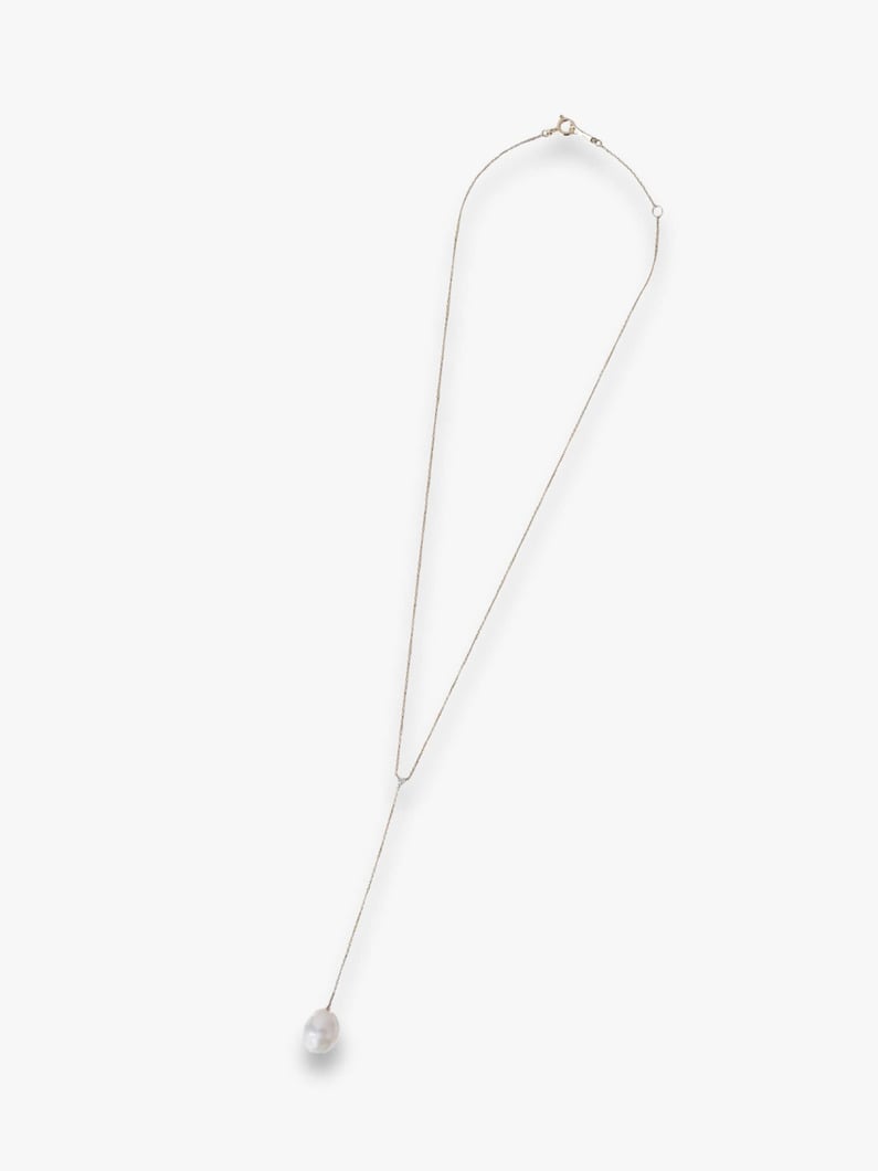 パール＆ダイヤモンド チェーンネックレス 詳細画像 yellow gold 4