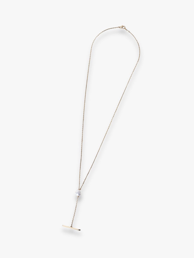 パール スライダーバー ネックレス 詳細画像 yellow gold 3