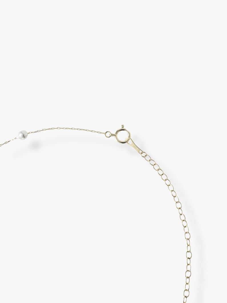 Akoya Gray Pearl Adjustable Chain Necklace | ネックレス 詳細画像 yellow gold 2