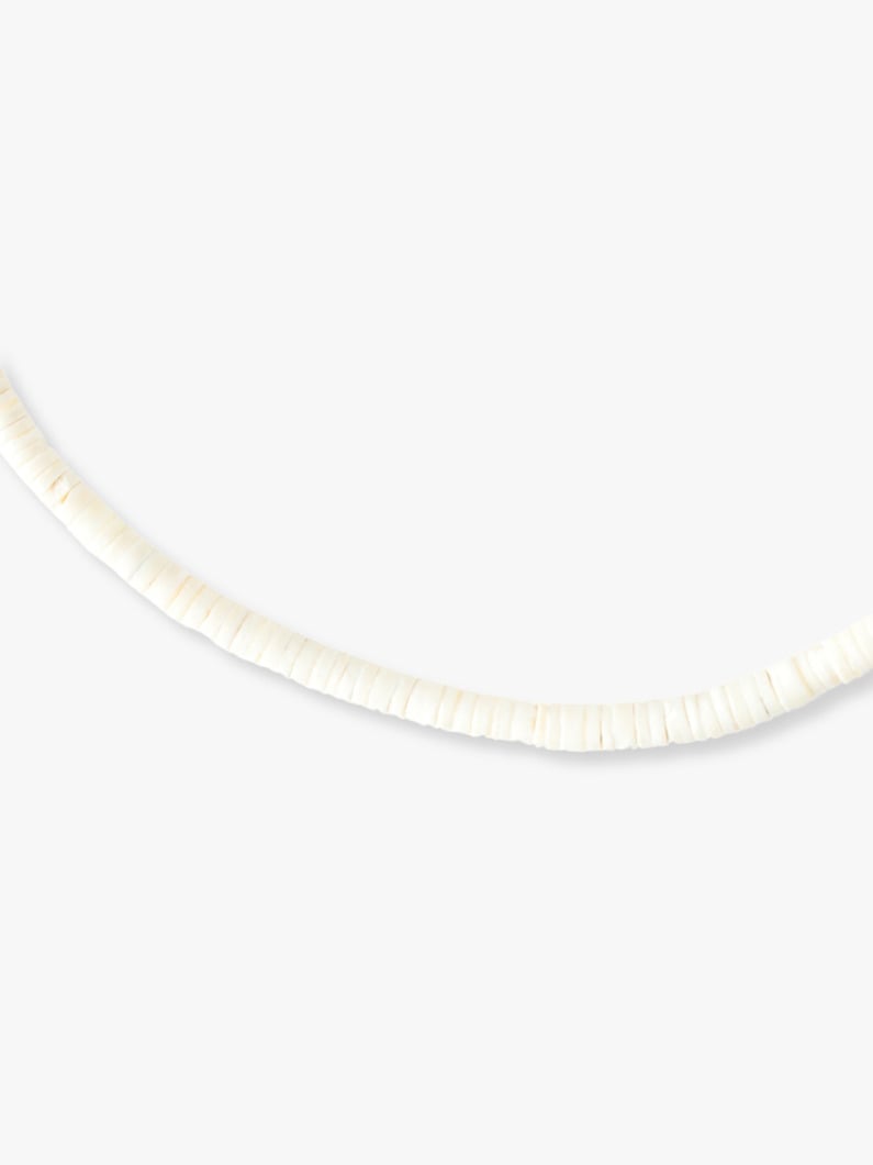 White Melo Shell Heishi Necklace | ネックレス 詳細画像 white 1