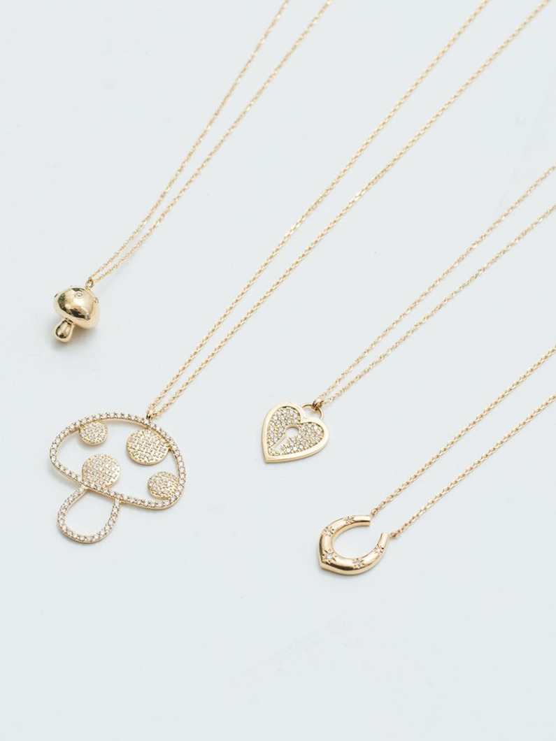 マッシュルーム ネックレス 詳細画像 gold 4