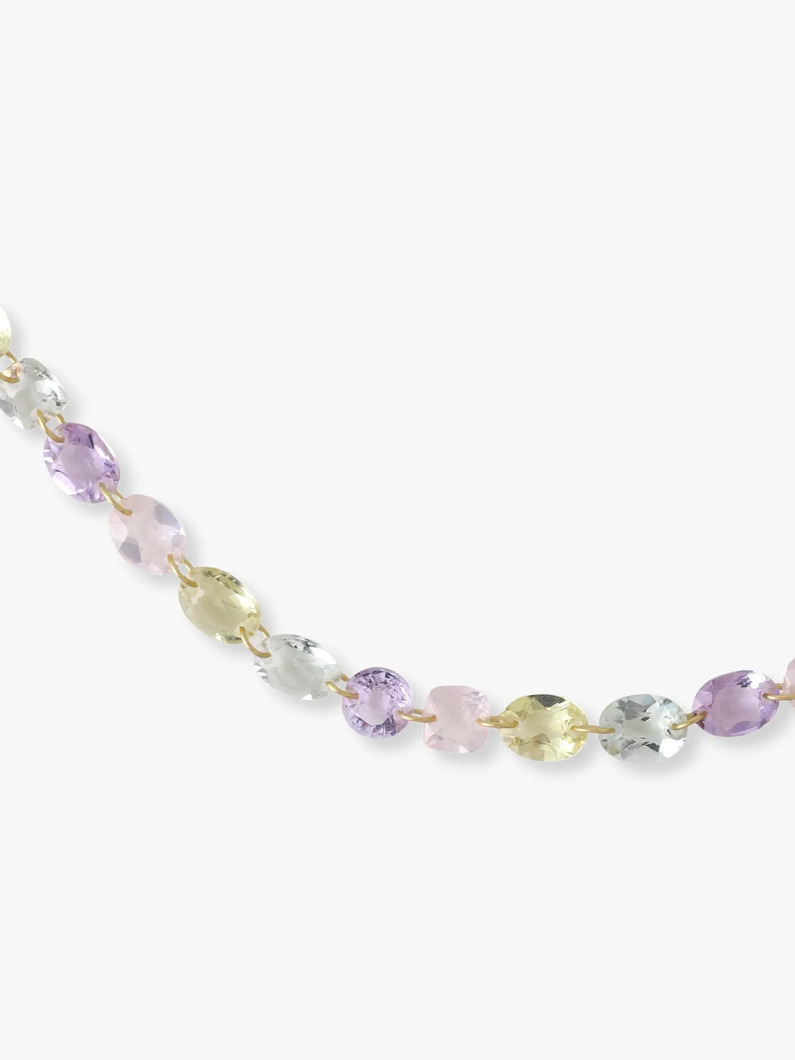 ジェミマ ネックレス（マルチカラークォーツ＆アメジスト） 詳細画像 gold 1
