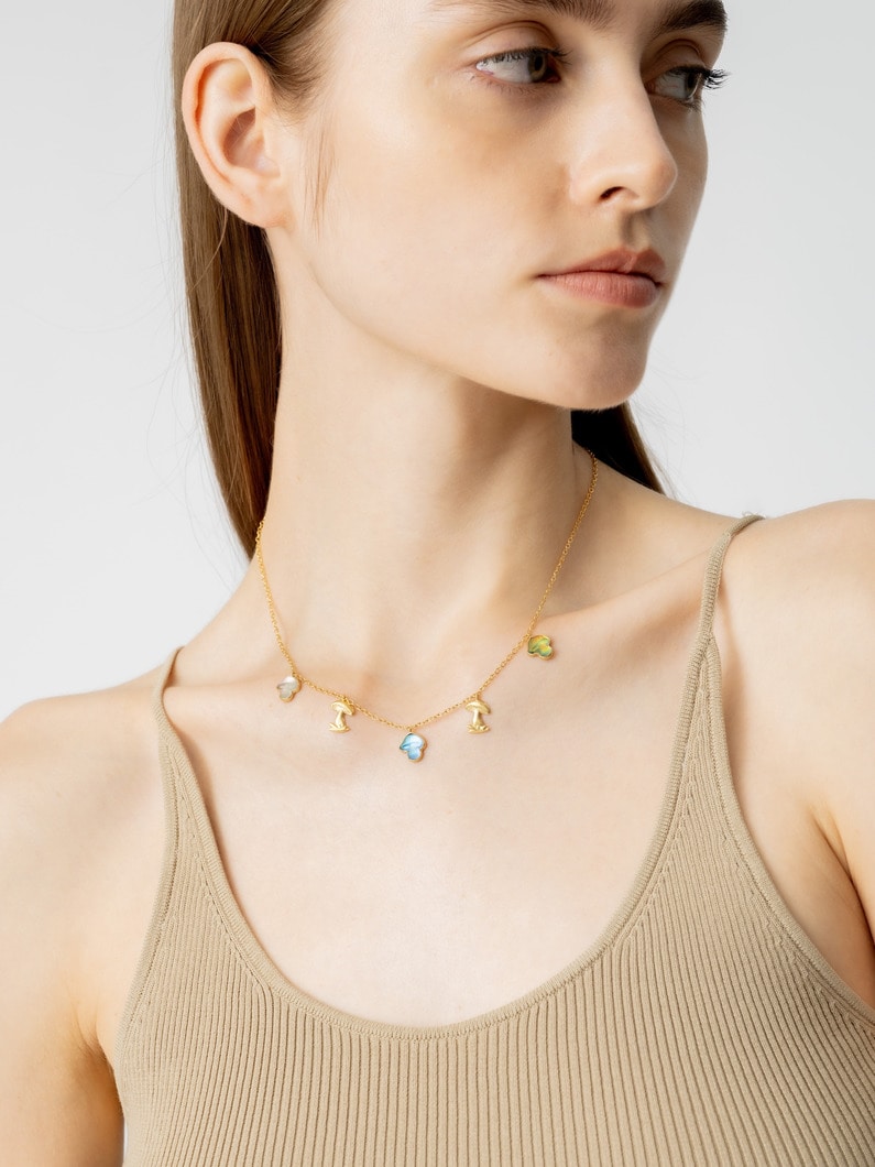 マッシュルーム チャーム ネックレス 詳細画像 multi 2