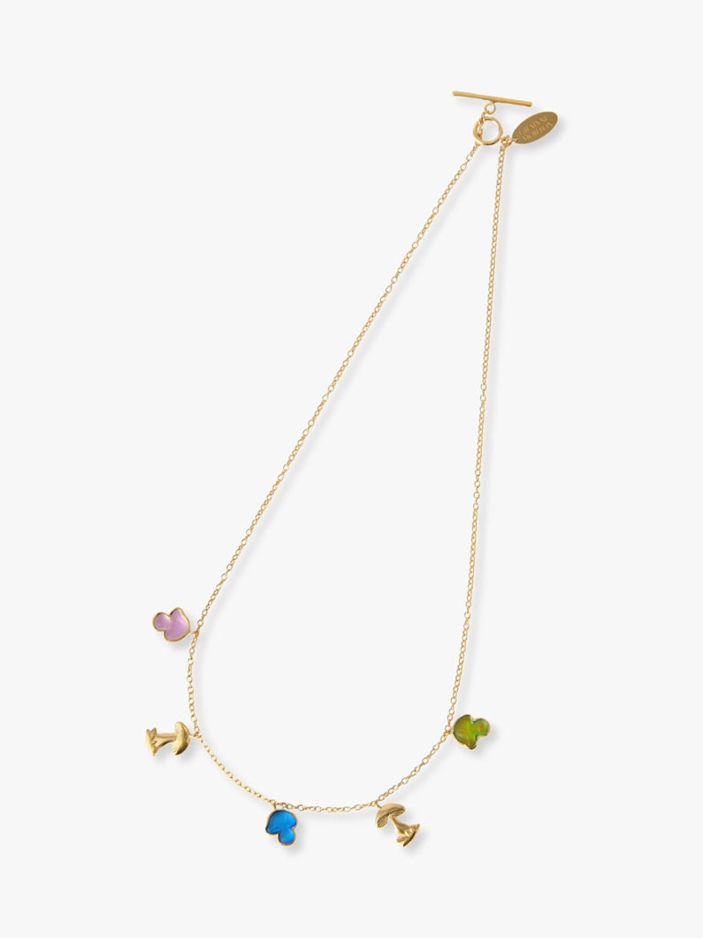 マッシュルーム チャーム ネックレス 詳細画像 multi 3