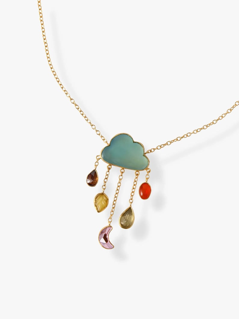 クラウド＆レイン チェーン ネックレス（ブルー） 詳細画像 blue 1