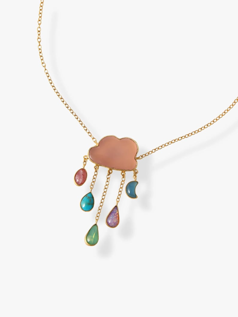 クラウド＆レイン チェーン ネックレス（ライトピンク） 詳細画像 light pink 1