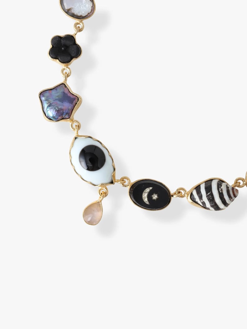 アイ ティアドロップチャーム ネックレス 詳細画像 black 1