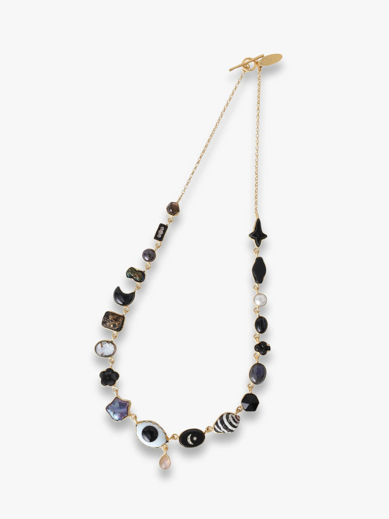 アイ ティアドロップチャーム ネックレス 詳細画像 black 3