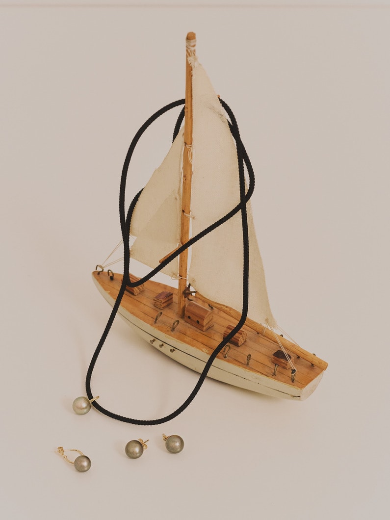 タヒチアンパール コードネックレス 詳細画像 yellow gold 5