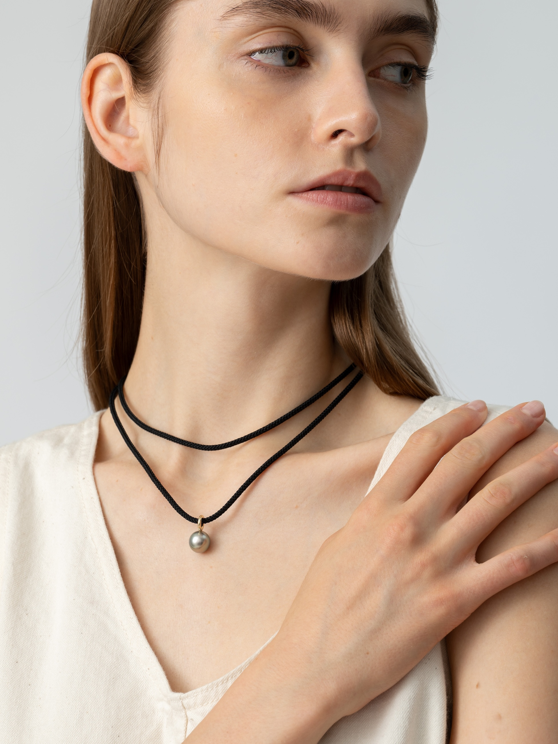 MIZUKI 淡水パールネックレス Ron Herman パール ダイヤモンド チャーム ベルベット ネックレス｜MIZUKI