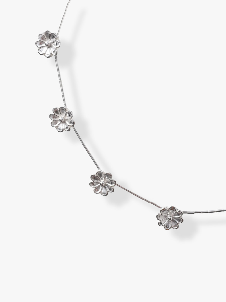 フラワー ネックレス 詳細画像 silver 1
