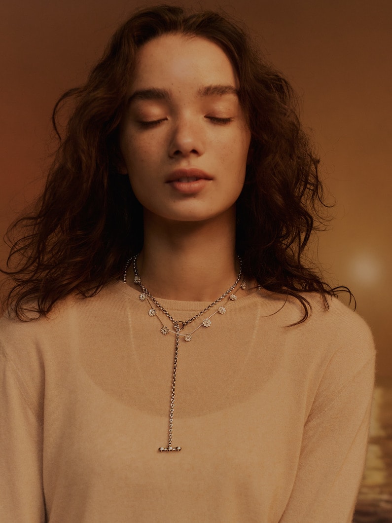 フラワー ネックレス 詳細画像 silver 3