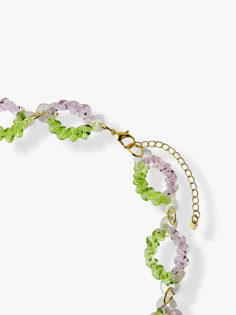 ツイスト サークル ネックレス 詳細画像 green 2