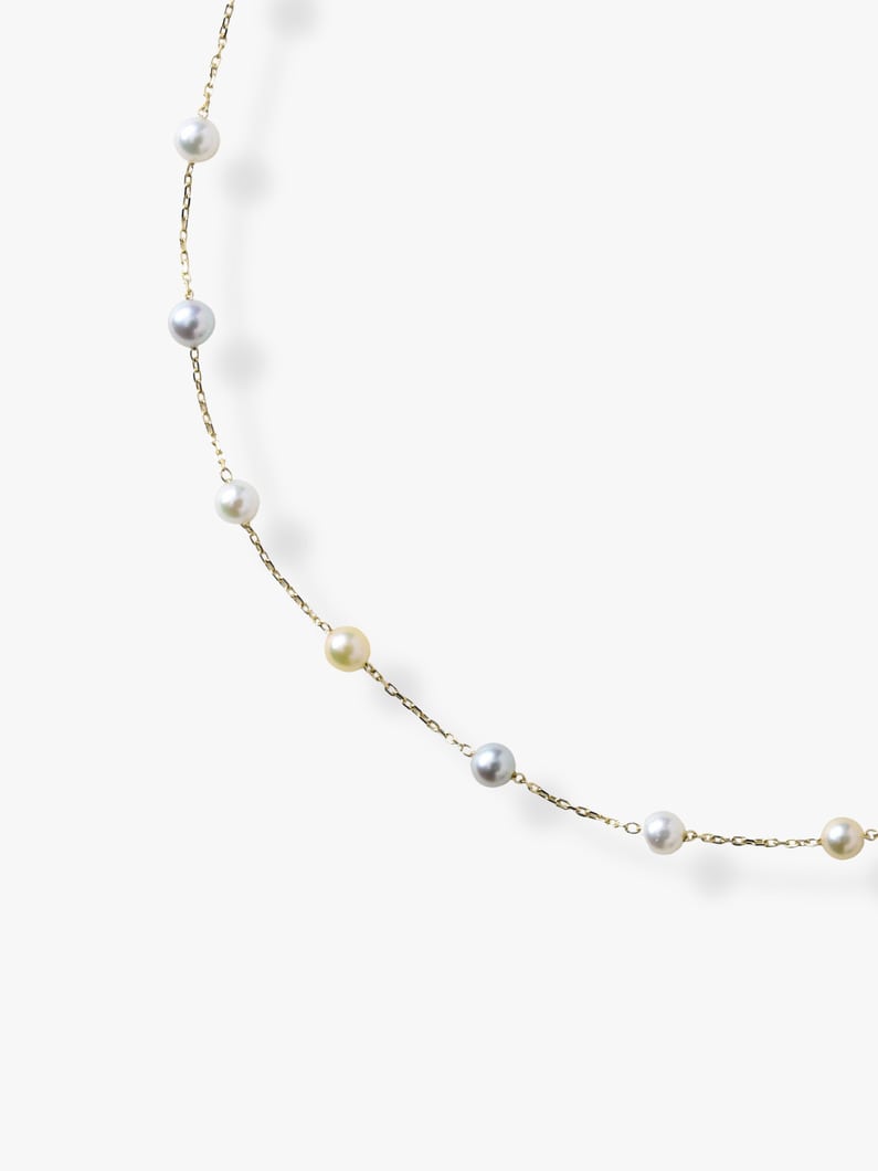 キャンディーカラーパール ネックレス 詳細画像 yellow gold 1