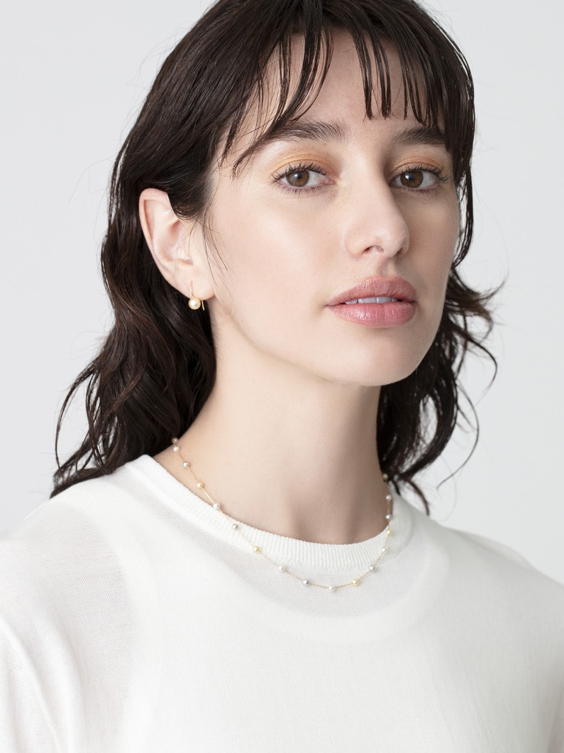 キャンディーカラーパール ネックレス 詳細画像 yellow gold 2