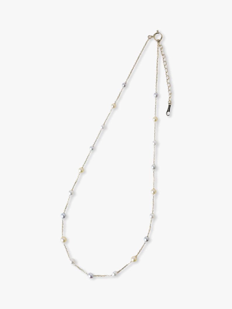 キャンディーカラーパール ネックレス 詳細画像 yellow gold 3