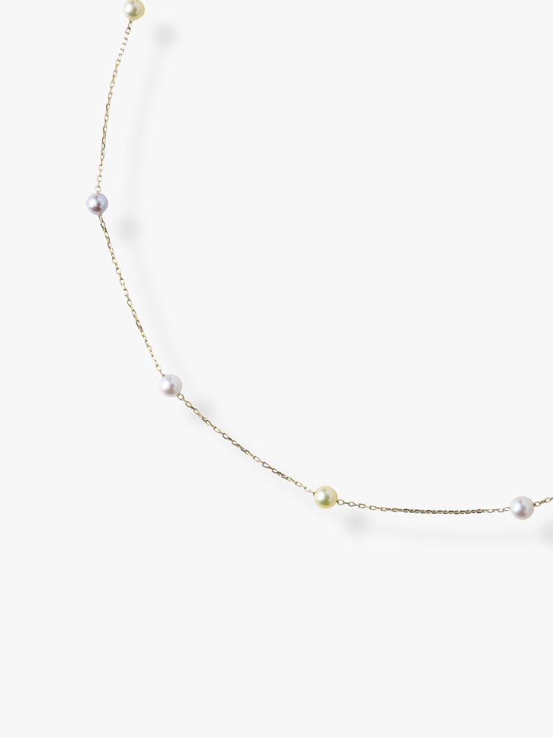 キャンディーカラーパール ロングネックレス 詳細画像 yellow gold 1