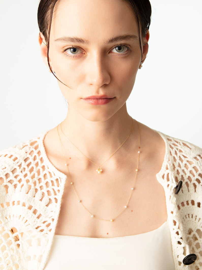 キャンディーカラーパール ロングネックレス 詳細画像 yellow gold 3