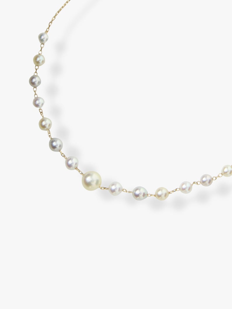 キャンディーカラー アコヤパール ネックレス（No.3） 詳細画像 yellow gold 1
