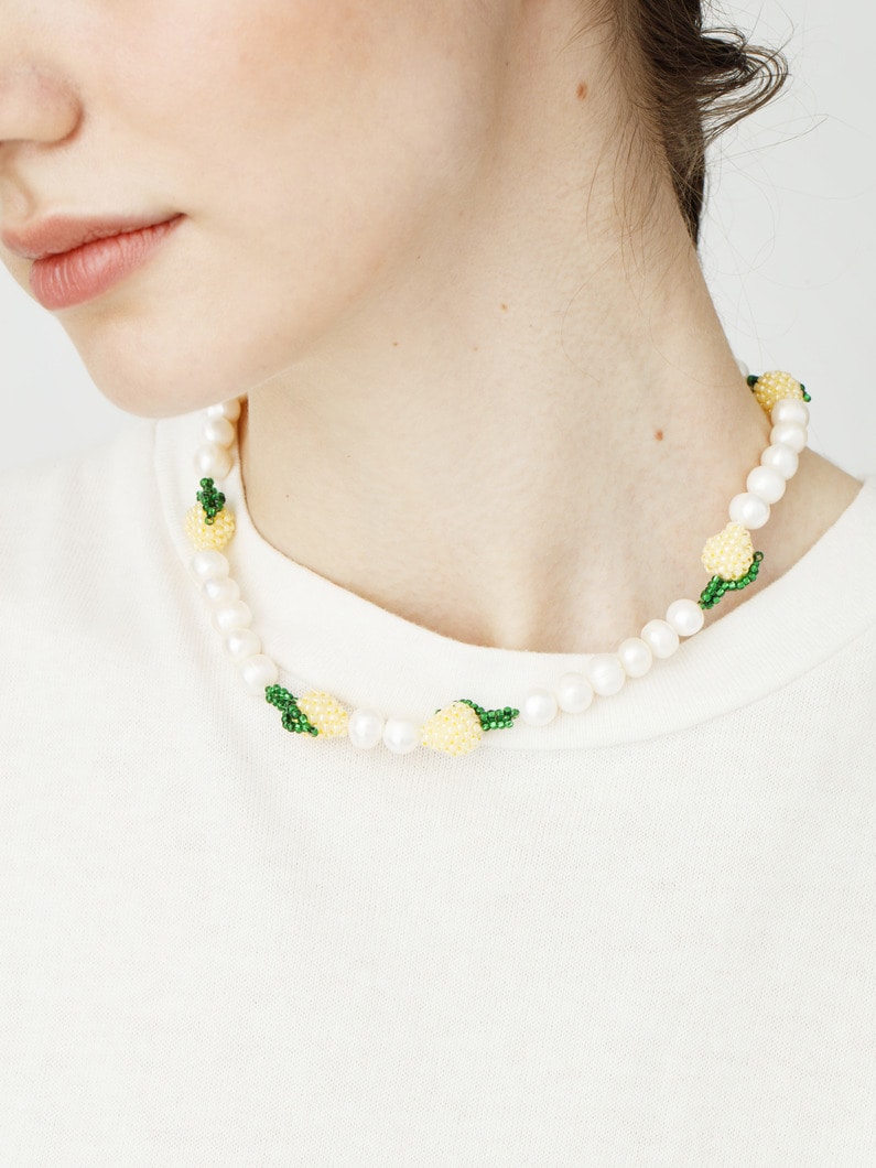 マルチパール レモン ネックレス 詳細画像 other 1