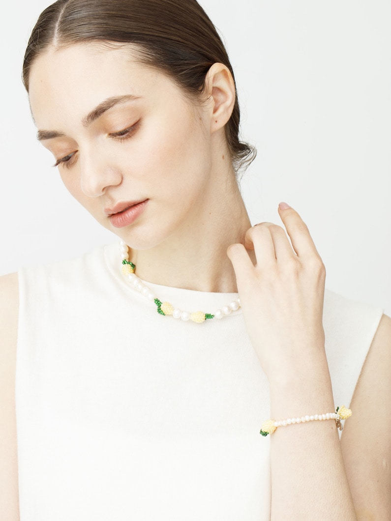 マルチパール レモン ネックレス 詳細画像 other 3