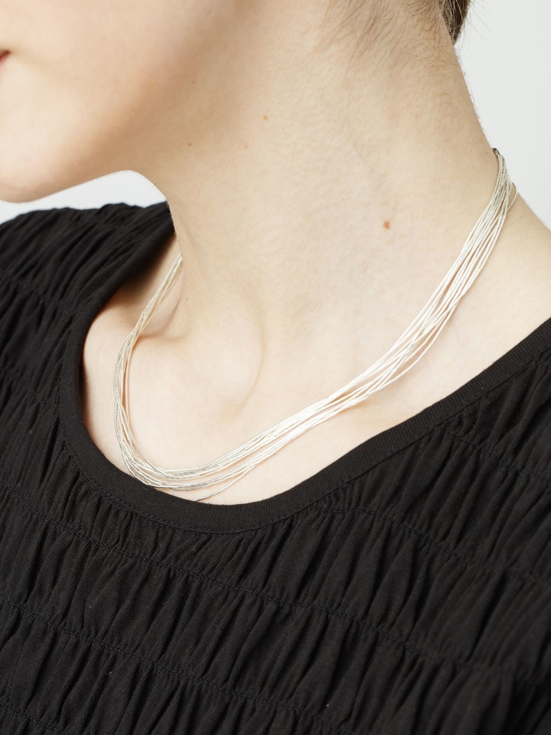 リキッドシルバー ネックレス（32inch） 詳細画像 silver 1