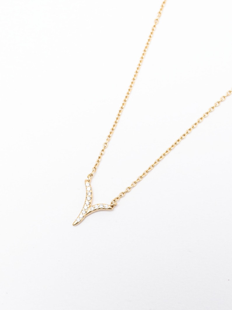 リーフ ツイッグ ダイヤモンド ネックレス（ゴールド） 詳細画像 yellow gold 1