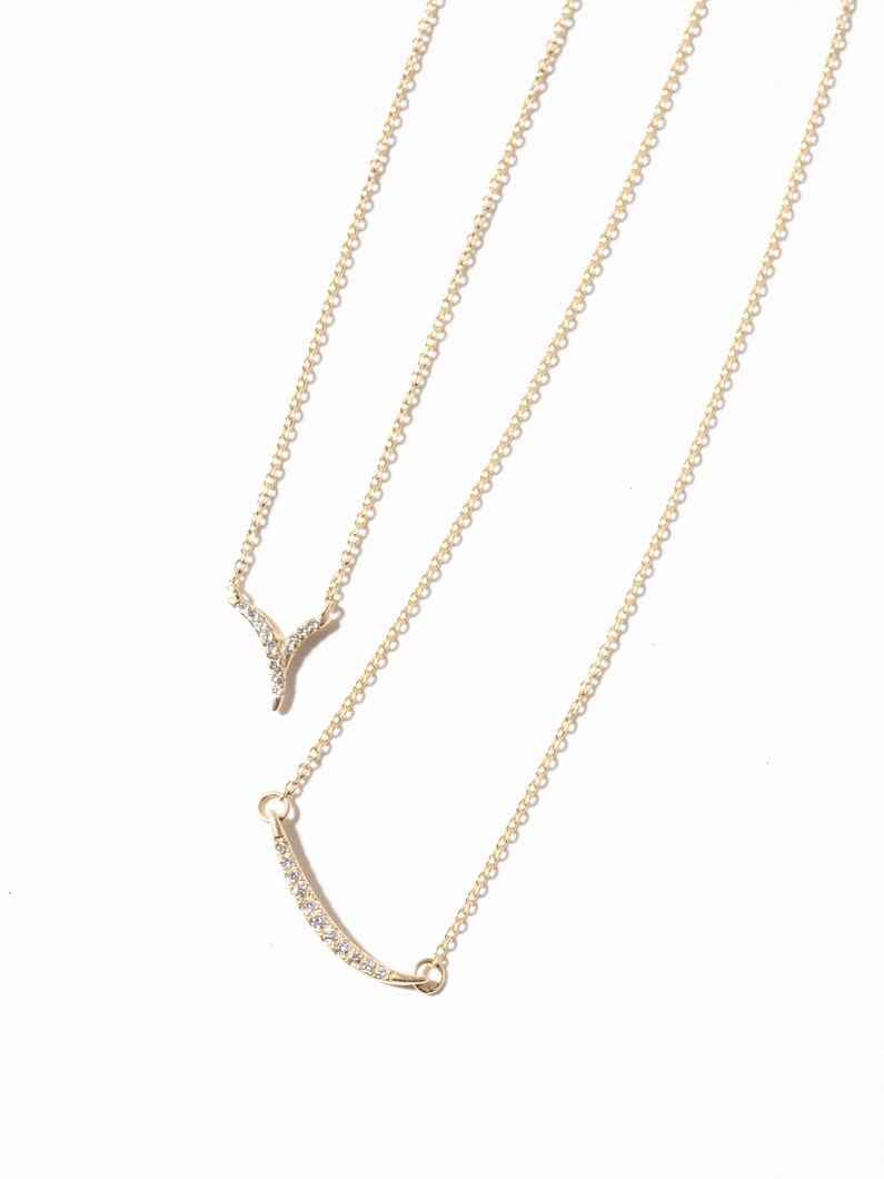 リーフ ツイッグ ダイヤモンド ネックレス（ゴールド） 詳細画像 yellow gold 8