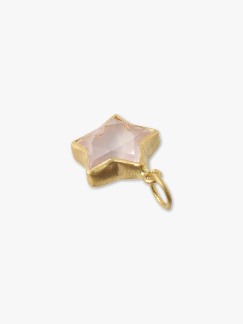 Star Pendant Top (rose quartz) 詳細画像 gold 3