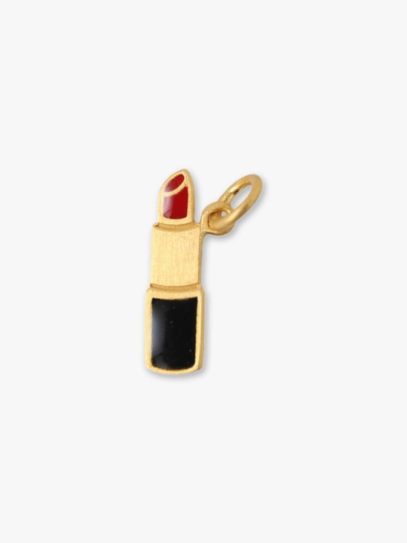 Enamel Lipstick Pendant Top (red) 詳細画像 gold 1