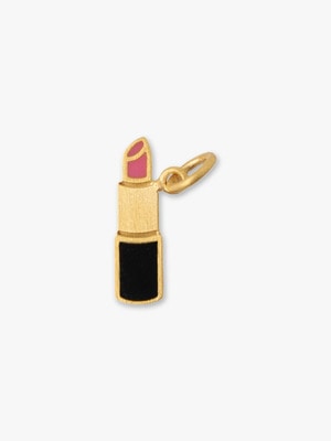 Enamel Lipstick Pendant Top (pink) 詳細画像 gold
