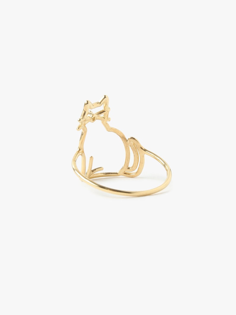 Cat Diamond Ring 詳細画像 gold 3