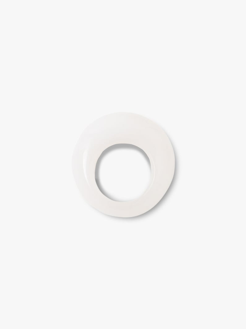 White Jade Donut Ring 詳細画像 white 3