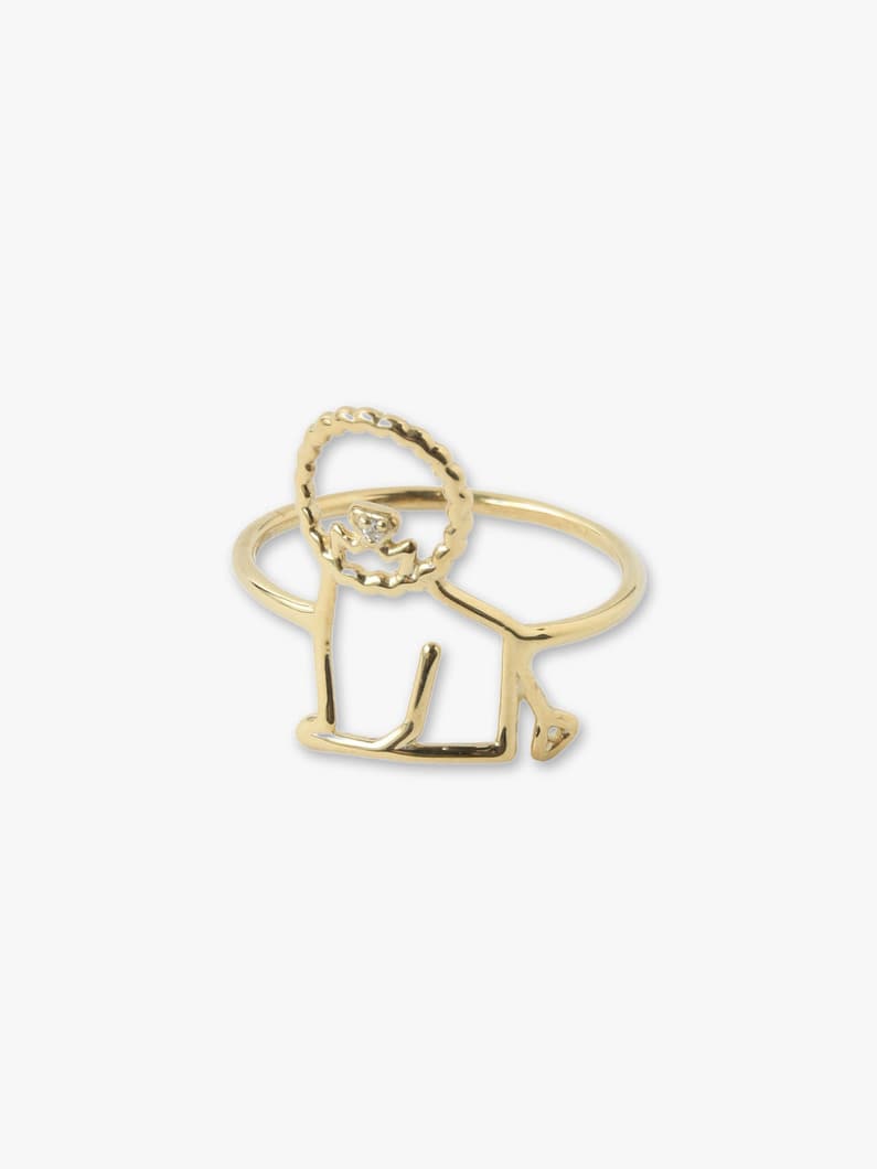 Lion Diamond Ring 詳細画像 gold 1