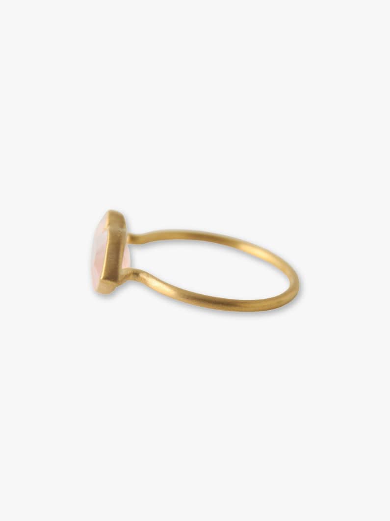 Tender Kiss Ring (rose quartz) 詳細画像 gold 1