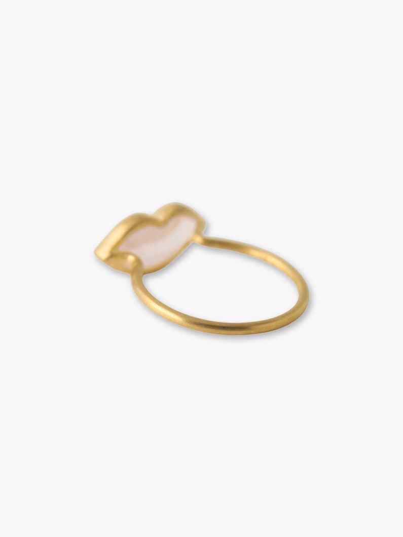 Tender Kiss Ring (rose quartz) 詳細画像 gold 2