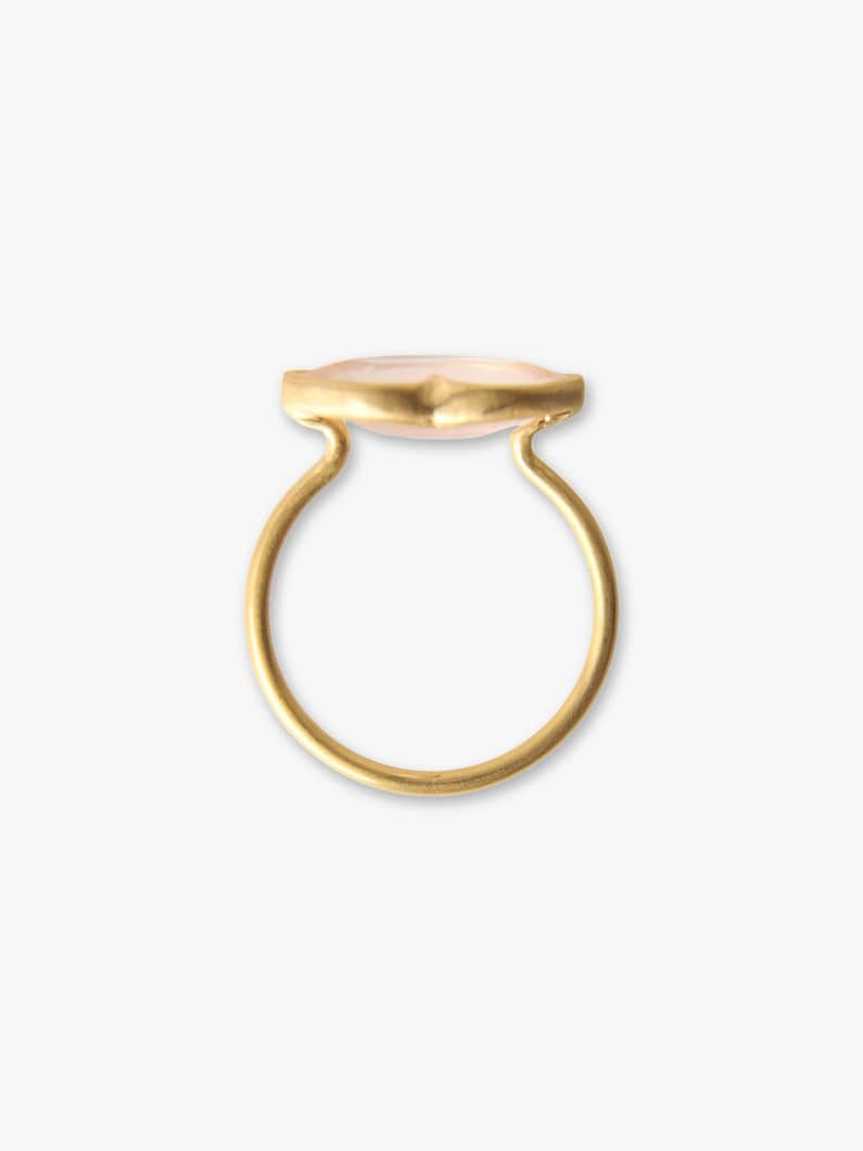 Tender Kiss Ring (rose quartz) 詳細画像 gold 3